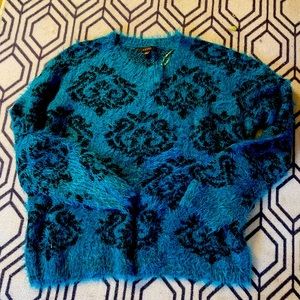 Turquoise and black XL Fever sweater